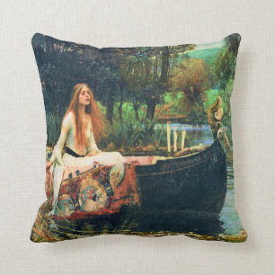 Almofada A Senhora de Shalott por John William Waterhouse