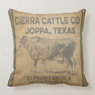 Almofada A serapilheira do CO JOPPA TEXAS do GADO de CIERRA