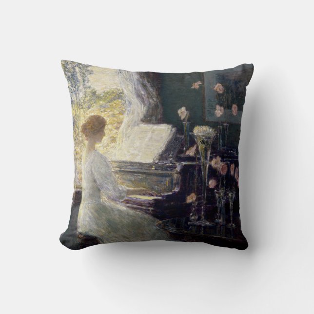 Almofada A Sonata de Frederick Childe Hassam (Frente)