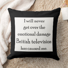 Almofada A televisão britânica me danificou emocionalmente