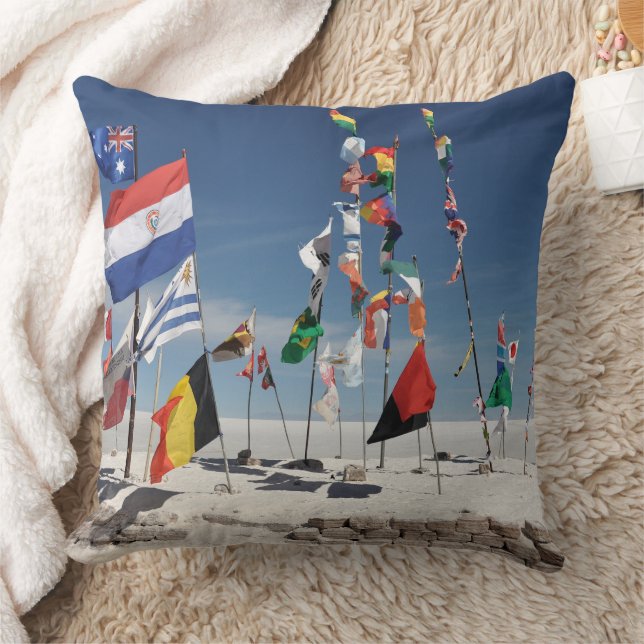 Almofada A United World in the Heart of the Salar de Uyuni (Cobertor)