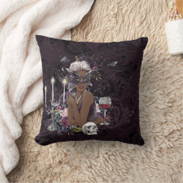 Almofada A Vampiress | Pele Escura Glam Escura Moody Gótica