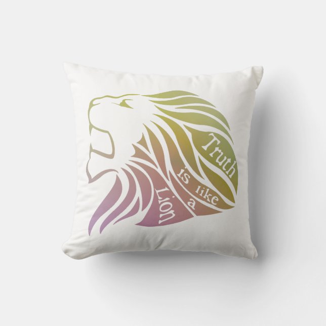 Almofada A verdade é como um Leão (Frente)