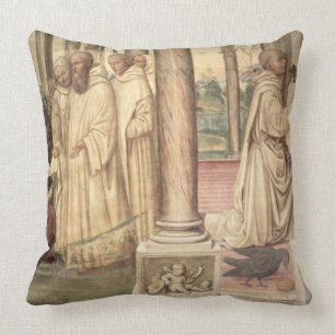Almofada A vida de St. Benedict (fresco) (detalhe) 2