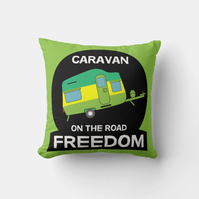 Almofada A Vida É Doce Na Caravana Engraçada Oferece Viagem (Frente)