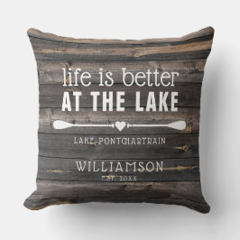 Almofada A vida é melhor no lago russo