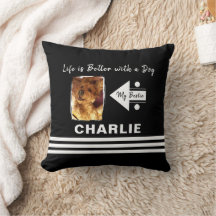 A vida é melhor que o cão adicione o nome da foto 