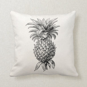 Almofada Abacaxis da ilustração do abacaxi dos 1800s do
