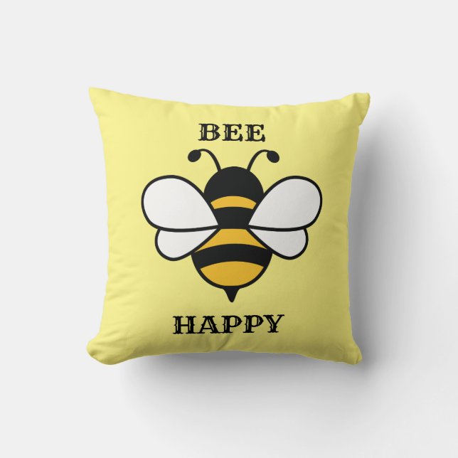 Almofada ABE Bumble Bee FELIZ (Frente)
