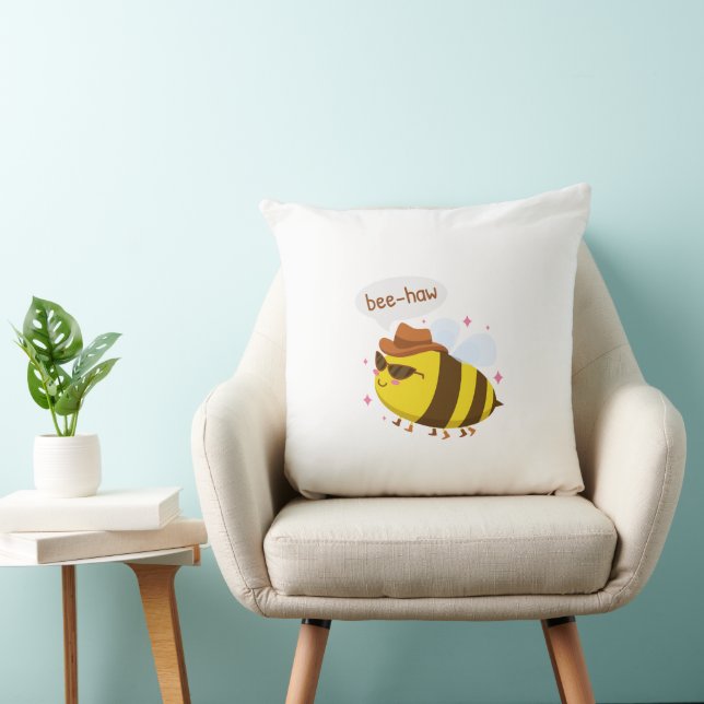 Almofada Abeia engraçada design fofo (Cadeira)