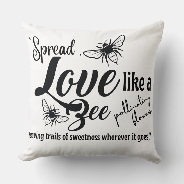 Almofada abelha amorosa (Frente)
