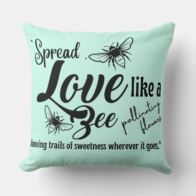 Almofada abelha amorosa (Frente)