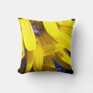 Almofada Abelha Azul No Travesseiro decorativo Amarelo De G