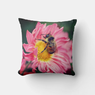 Almofada Abelha-Bumble Na Flor-Daisy Rosa 2