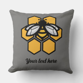 Almofada abelha em colmeia