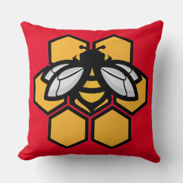 Almofada abelha em colmeia