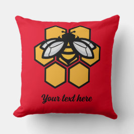 Almofada abelha em colmeia