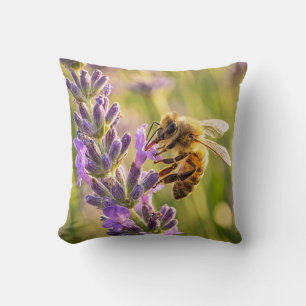 Almofada Abelha na Lavanda