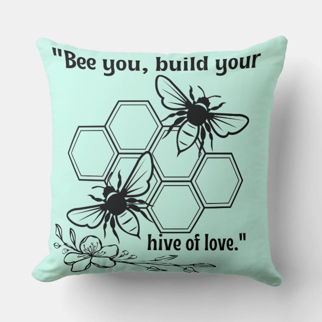 Almofada abelha você (Frente)