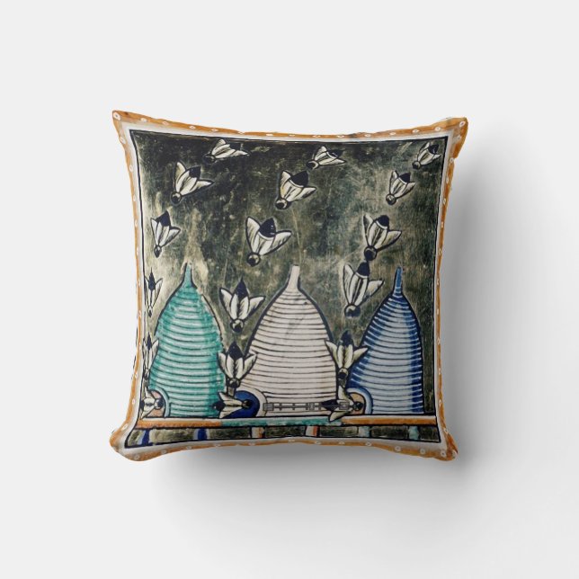 ALMOFADA ABELHAS DE MEL, ABELHAS CONTRATADAS MÉDIAS (Frente)