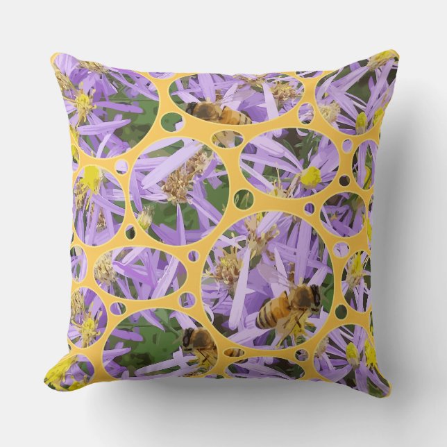 Almofada Abelhas e Formas (Frente)