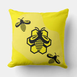 Almofada abelhas voadoras