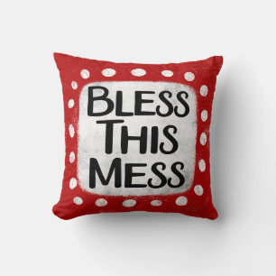 Almofada Abençoe Este Travesseiro decorativo Mess