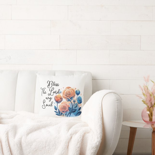 Almofada Abençoe O Senhor Minha Alma (Sofá)