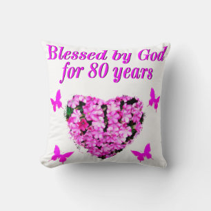 ALMOFADA ABERTO POR DEUS POR 80 ANOS DE DESIGN FLORAL
