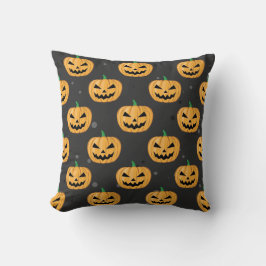 Almofada Abóbora de Halloween - Padrão Divertido