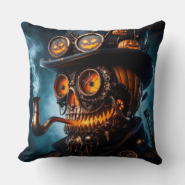 Almofada Abóbora de Halloween Steampunk Gótico