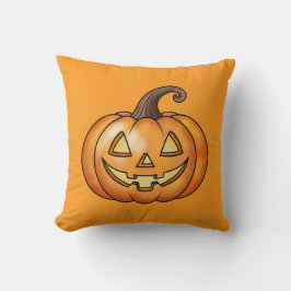 Almofada Abóbora Laranja de Desenho Animado Fofo de Hallowe