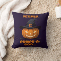Abóbora Mister Pumpk-A-Boo de Halloween