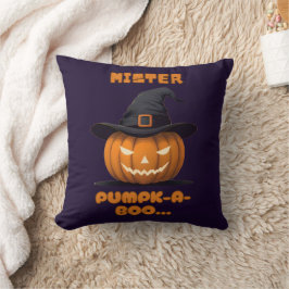 Almofada Abóbora Mister Pumpk-A-Boo de Halloween