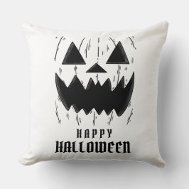 Almofada Abóbora negra assustadora assustadora Dia das Brux