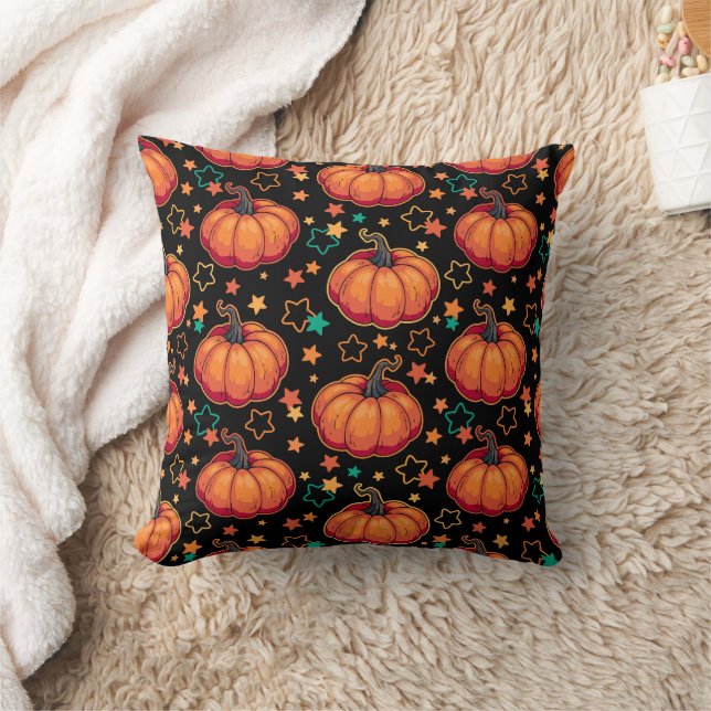 Almofada Abóboras de Halloween (Cobertor)