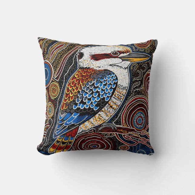 ALMOFADA ABORIGINAL ART OF KOOKABURRA (Frente)