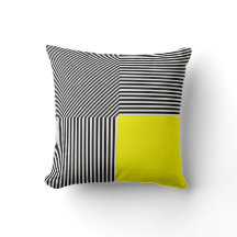 Abstração geométrica, quadrados amarelos B/W