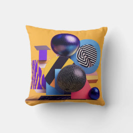 Almofada Abstract arrangement with colorful spheres