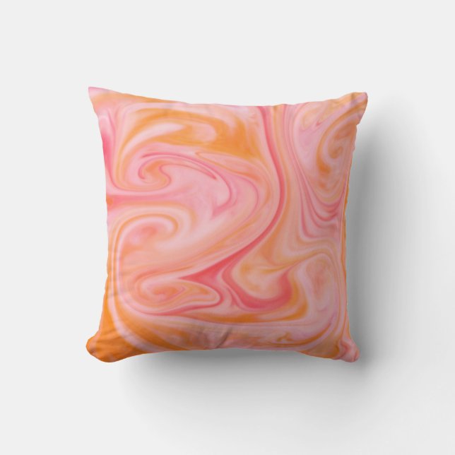Almofada Abstract background texture of swirling or flowing (Frente)