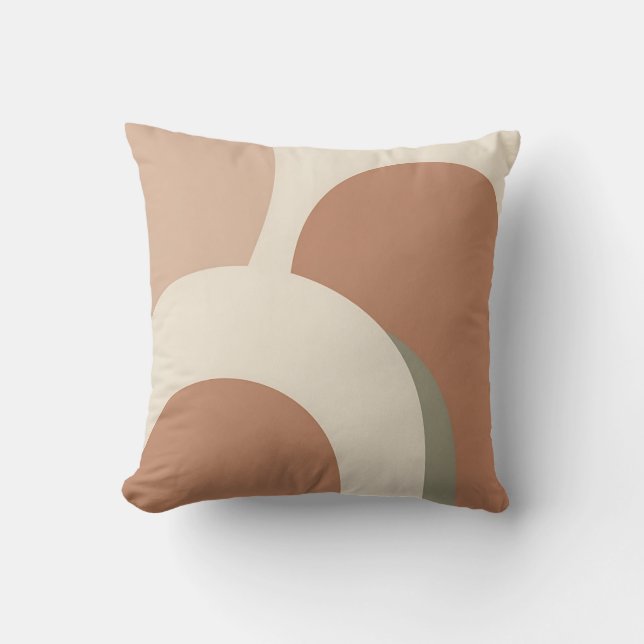 Almofada Abstract Boho Arch Earthy Minimalist Design (Frente)