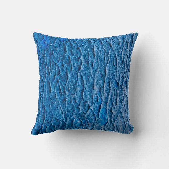 Almofada Abstract Cobalt Blue Textured Wall with Impasto Pa (Verso)