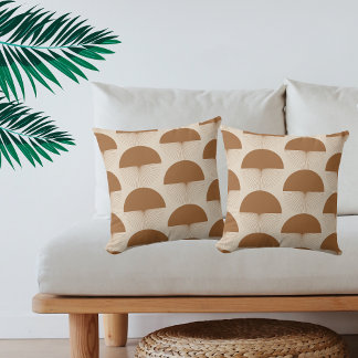 Almofada Abstract Dandelion Kissen Terracotta Boho