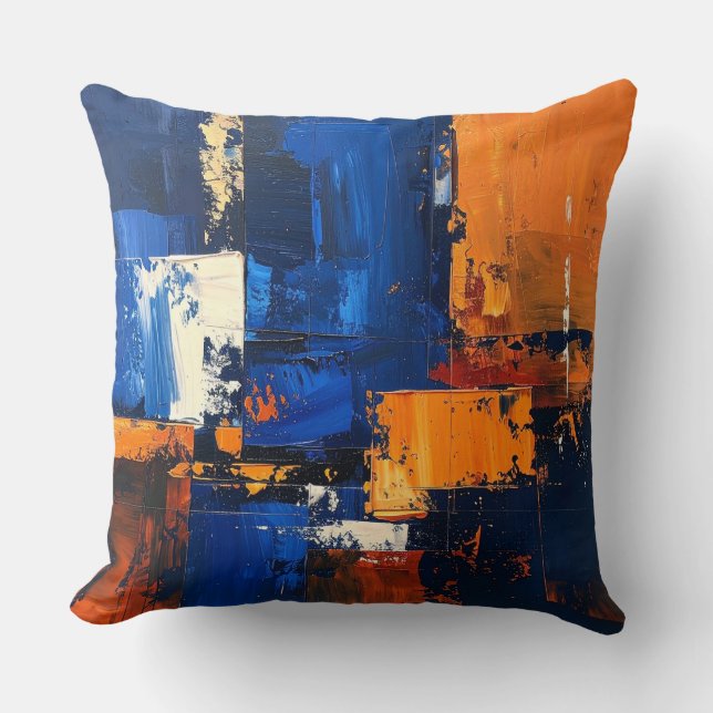 Almofada Abstract Expressionist Pillow Cover Design (Frente)