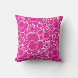 Almofada Abstract Floral Matrix (Hot Pink) Fine Art