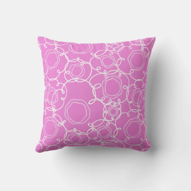 Almofada Abstract Floral Matrix (Soft Pink) Fine Art (Verso)