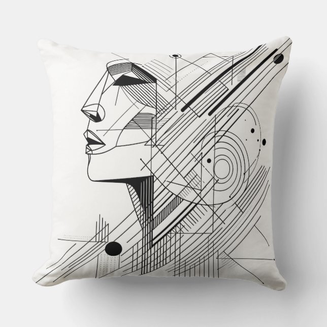 Almofada Abstract Geometric Face (Frente)