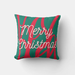 Almofada Abstract Red Green Personalized Merry Christmas