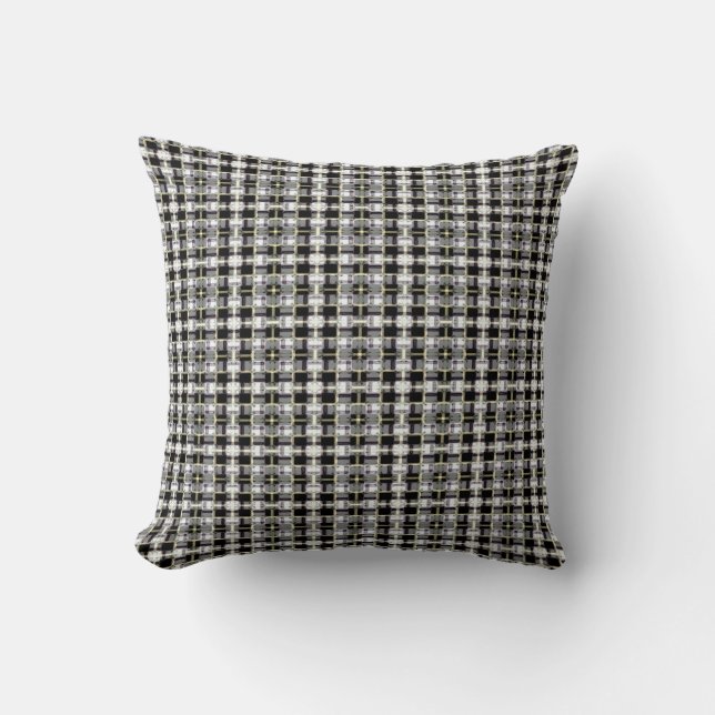 Almofada abstract texture, colorful checkered pattern, simp (Frente)