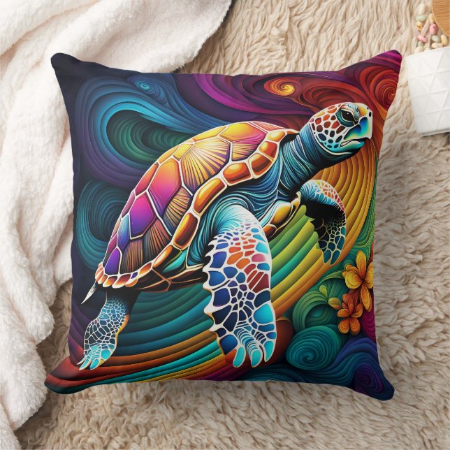 ALMOFADA ABSTRACT TURTLE CUSHION (Cobertor)